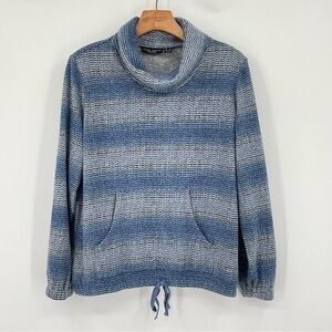 Susan Graver Weekender‎ Blue/Grey Size Small N1